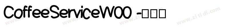 CoffeeServiceW00 字体转换